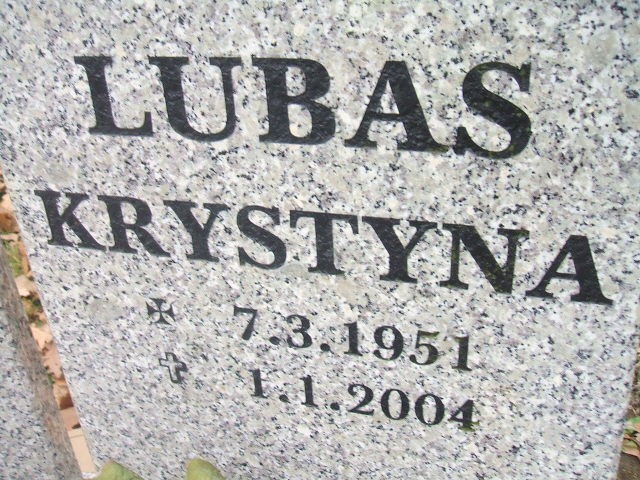 Krystyna Lubas 1951 Wodzisław Śląski - Grobonet - Wyszukiwarka osób pochowanych