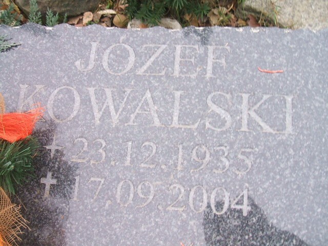 Józef Kowalski 1935 Wodzisław Śląski - Grobonet - Wyszukiwarka osób pochowanych