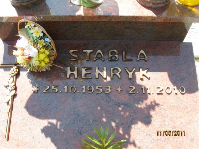 Henryk Stabla 1953 Wodzisław Śląski - Grobonet - Wyszukiwarka osób pochowanych