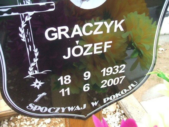 Józef Graczyk 1932 Wodzisław Śląski - Grobonet - Wyszukiwarka osób pochowanych