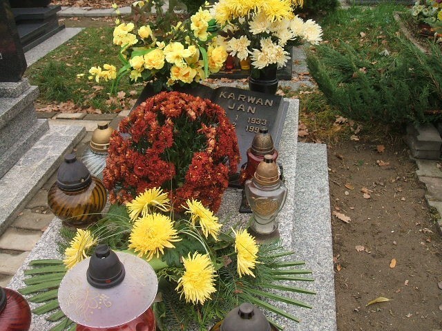 Grób Czesława Karwan