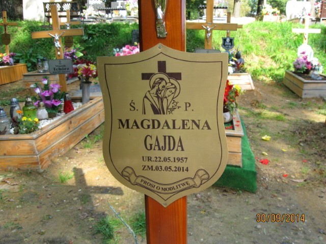 Magdalena Gajda 1957 Wodzisław Śląski - Grobonet - Wyszukiwarka osób pochowanych