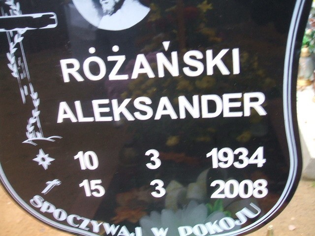 Aleksander Różański 1934 Wodzisław Śląski - Grobonet - Wyszukiwarka osób pochowanych
