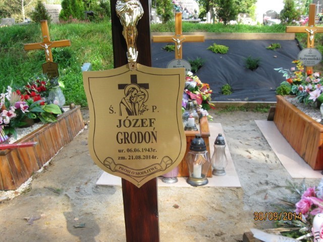 Józef Grodoń 1943 Wodzisław Śląski - Grobonet - Wyszukiwarka osób pochowanych