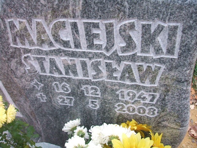 Stanisław Maciejski 1947 Wodzisław Śląski - Grobonet - Wyszukiwarka osób pochowanych