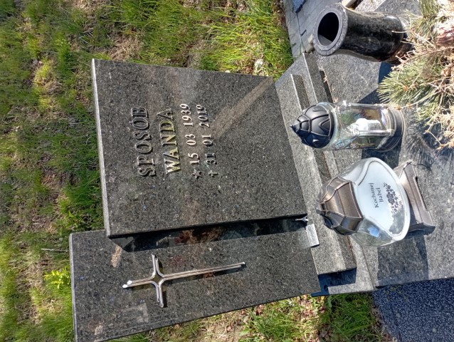 Wanda SPOSÓB 1939 Wodzisław Śląski - Grobonet - Wyszukiwarka osób pochowanych